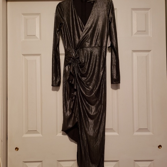 Guess Dresses & Skirts - New w/tags Guess gun metal metallic evening gown
